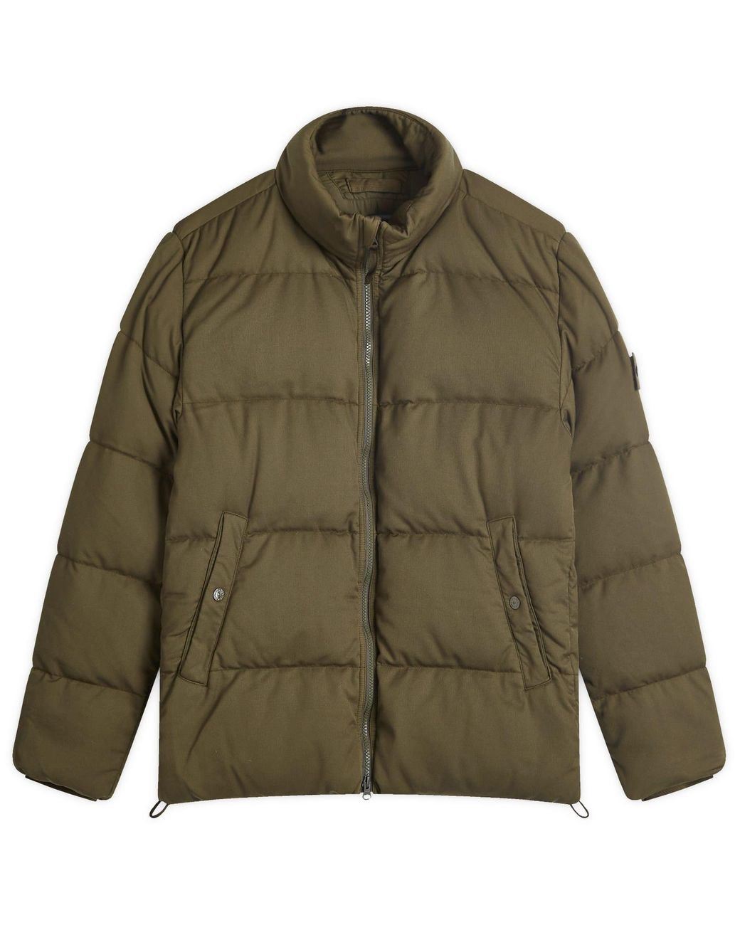 STONE  GHOST w29 カーキ Stone Island Ghost Twill Wool Down-Tc Jacket in Green for Men | Lyst