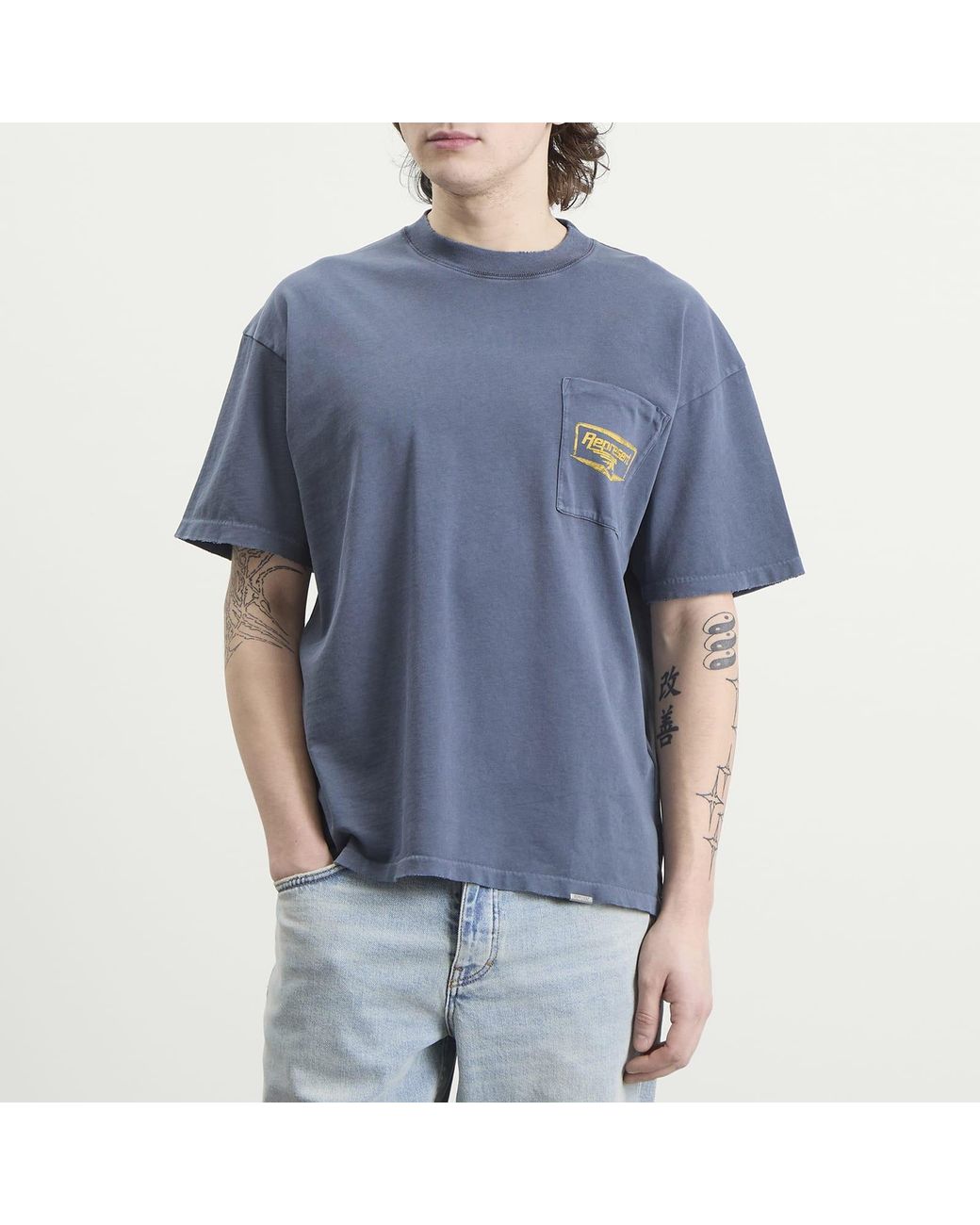 Represent Blue Nothing Faster T-Shirt for men