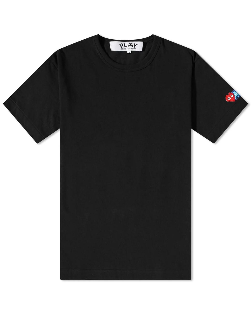 COMME DES GARÇONS PLAY Black Invader T-Shirt for men
