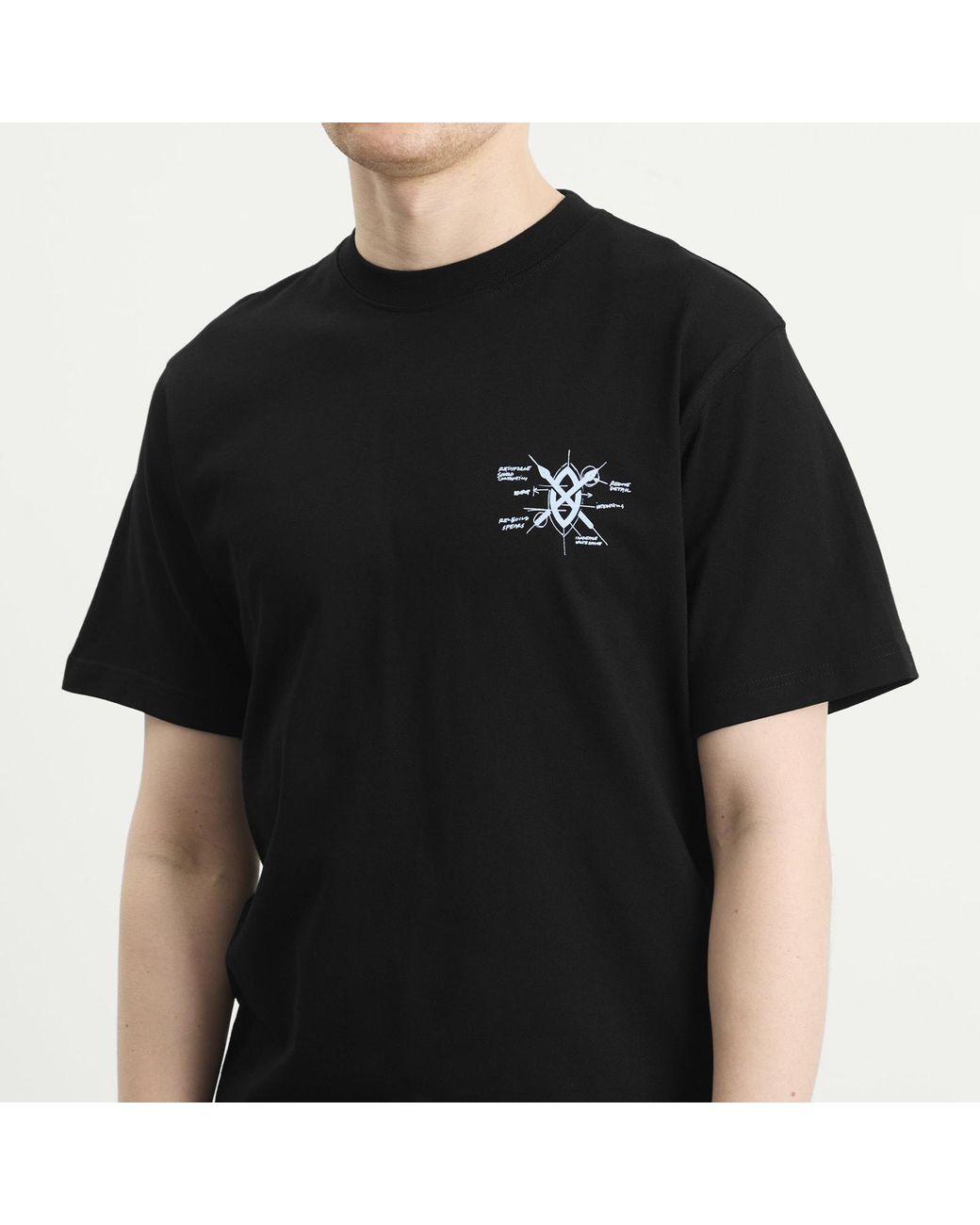 Daily Paper Black Shield Evolution T-Shirt for men