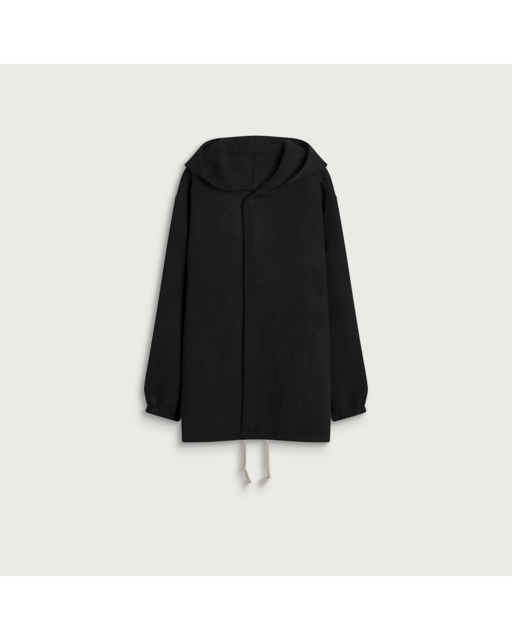 Rick Owens Black Hooded Tour Jacket for men