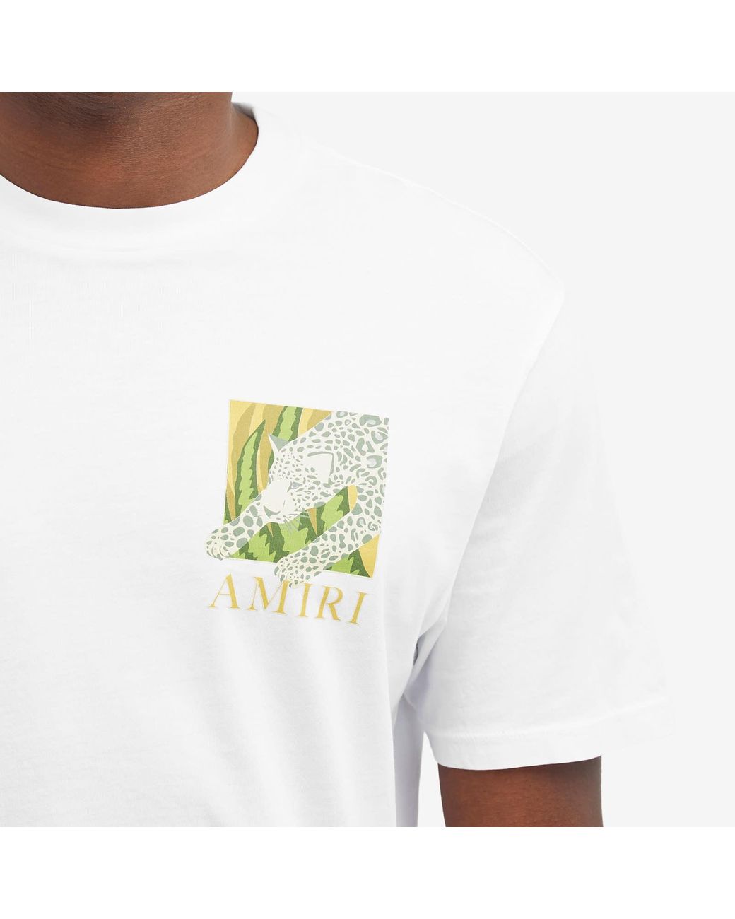 Amiri LEOPARD T-SHIRT Tシャツ バックプリント有り AMIRI Leopard Tee Black Men's - SS21 - US