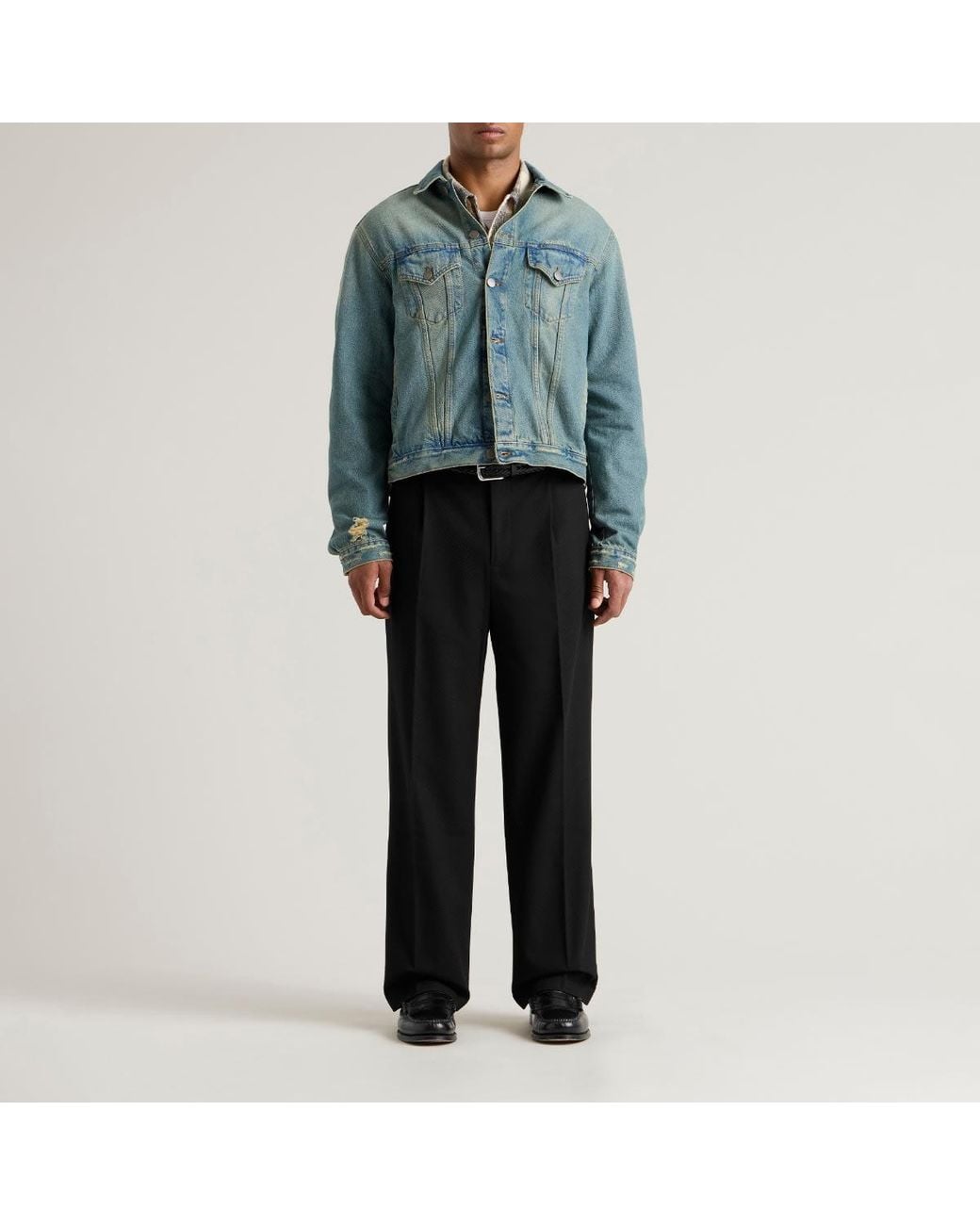 Daniel Simmons Black Essential Pleated Trousers for men