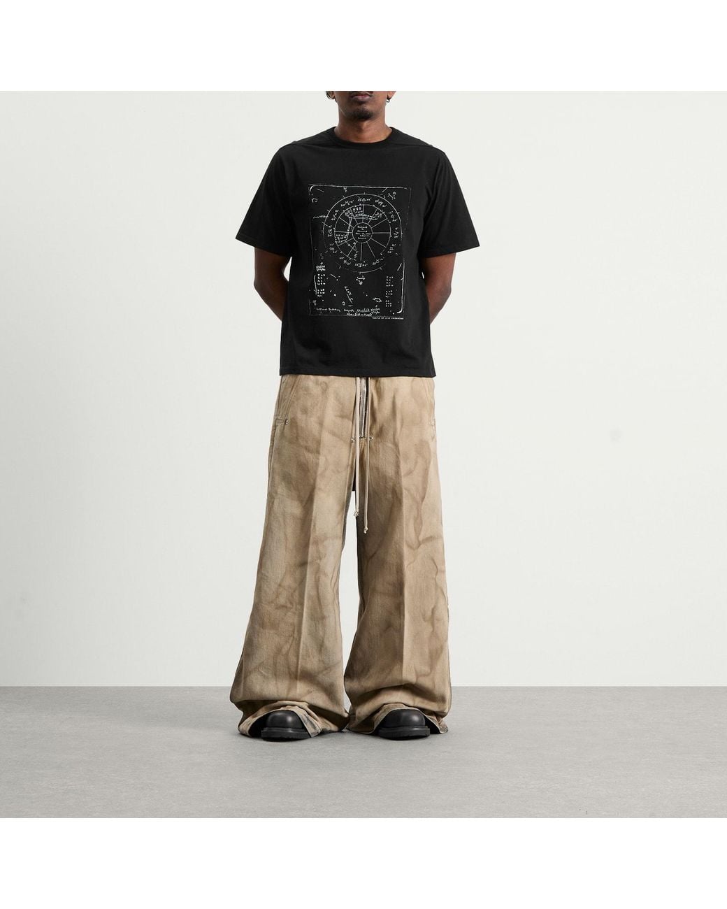 Rick Owens Black Celestial Brad T-Shirt for men