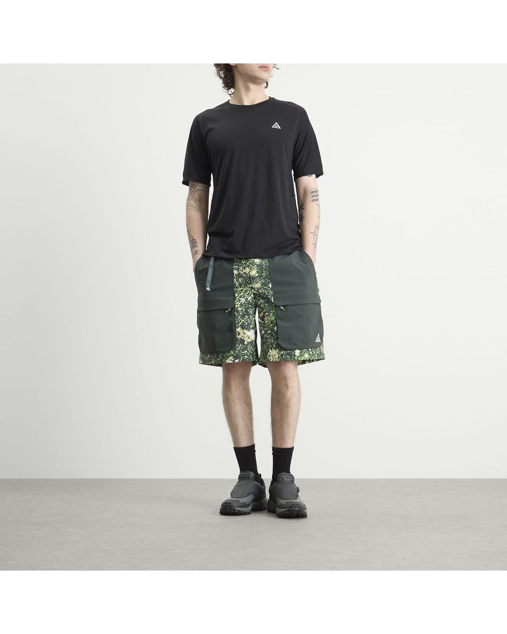 Nike Green Acg All Over Print Smith Summit Short for men