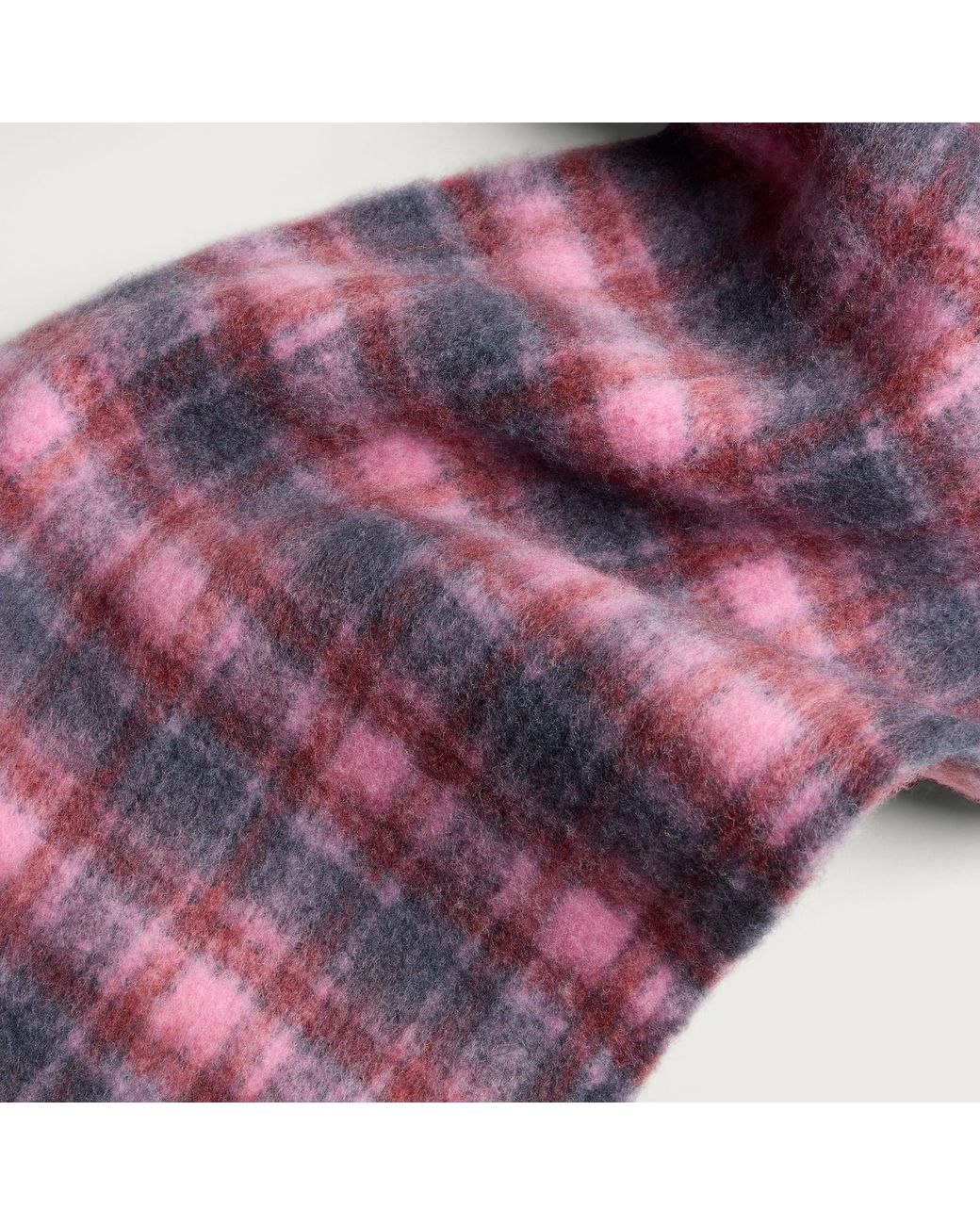 Damson Madder Pink Brushed Fluffy Scarf