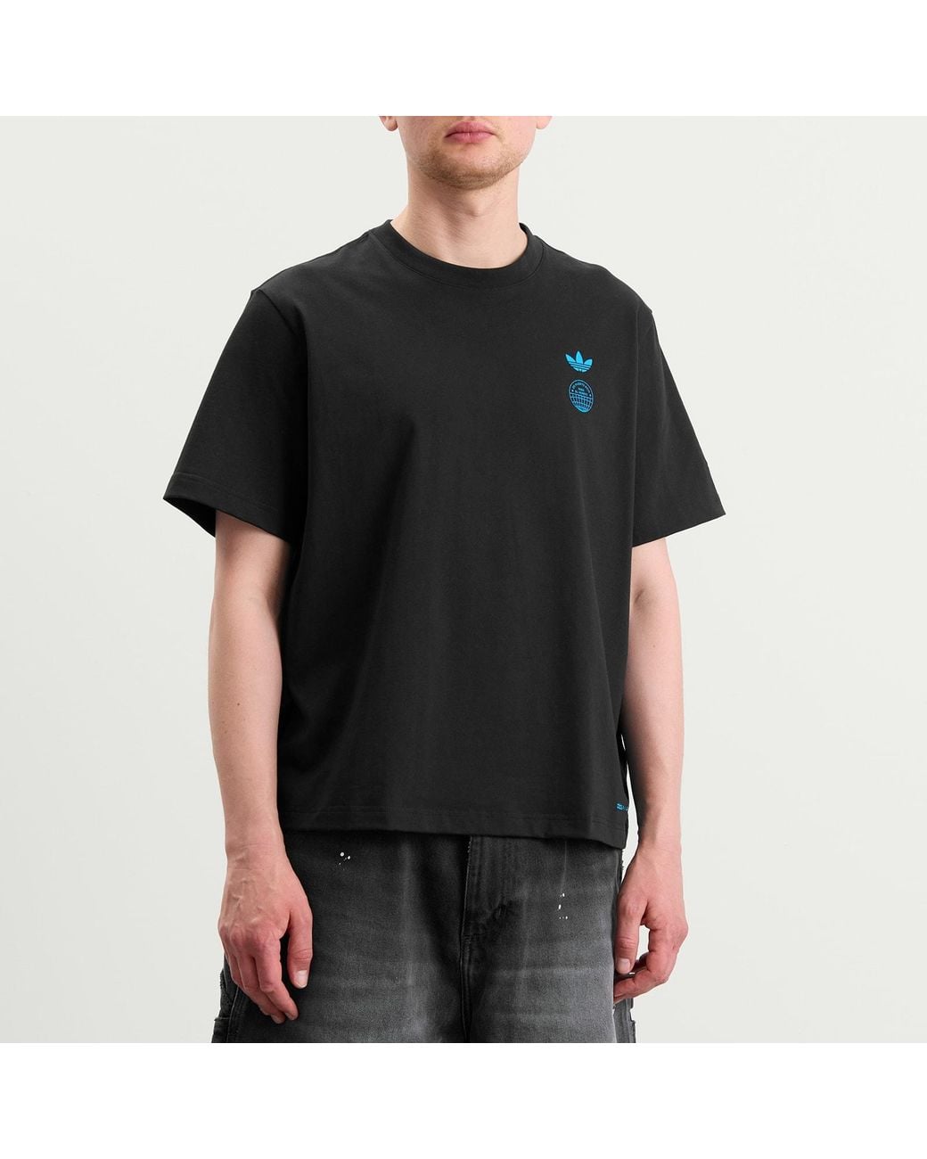 Adidas Black X Bad Bunny Paris Tour Merch T-Shirt for men