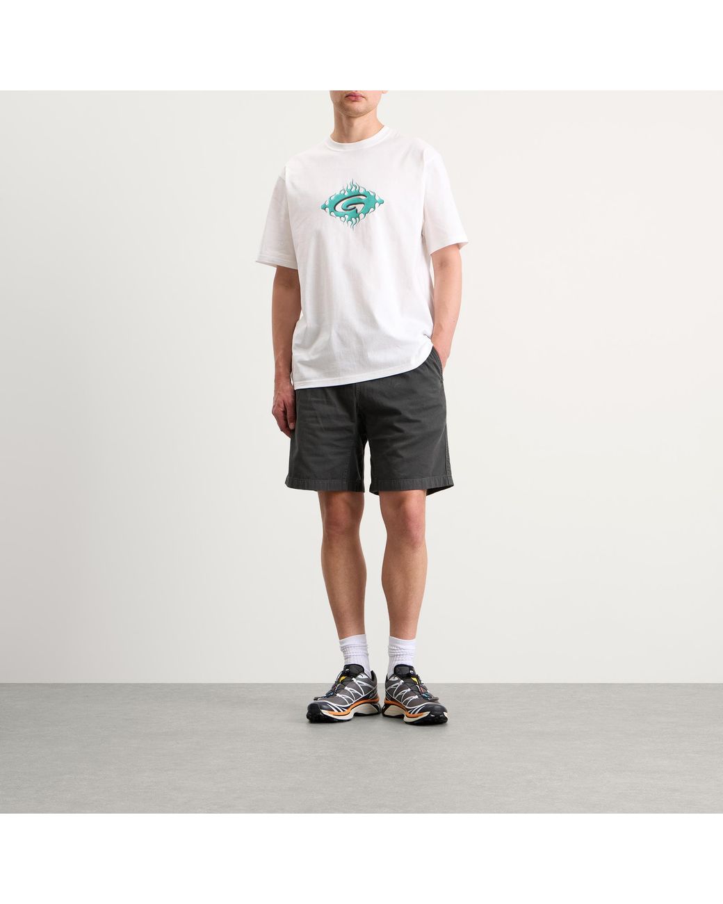 Gramicci White Flames T-Shirt for men