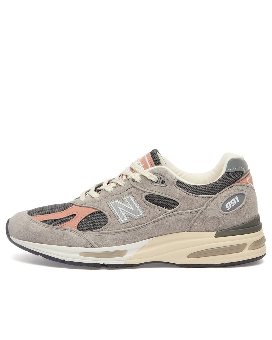 New Balance White 991V2 Sneaker