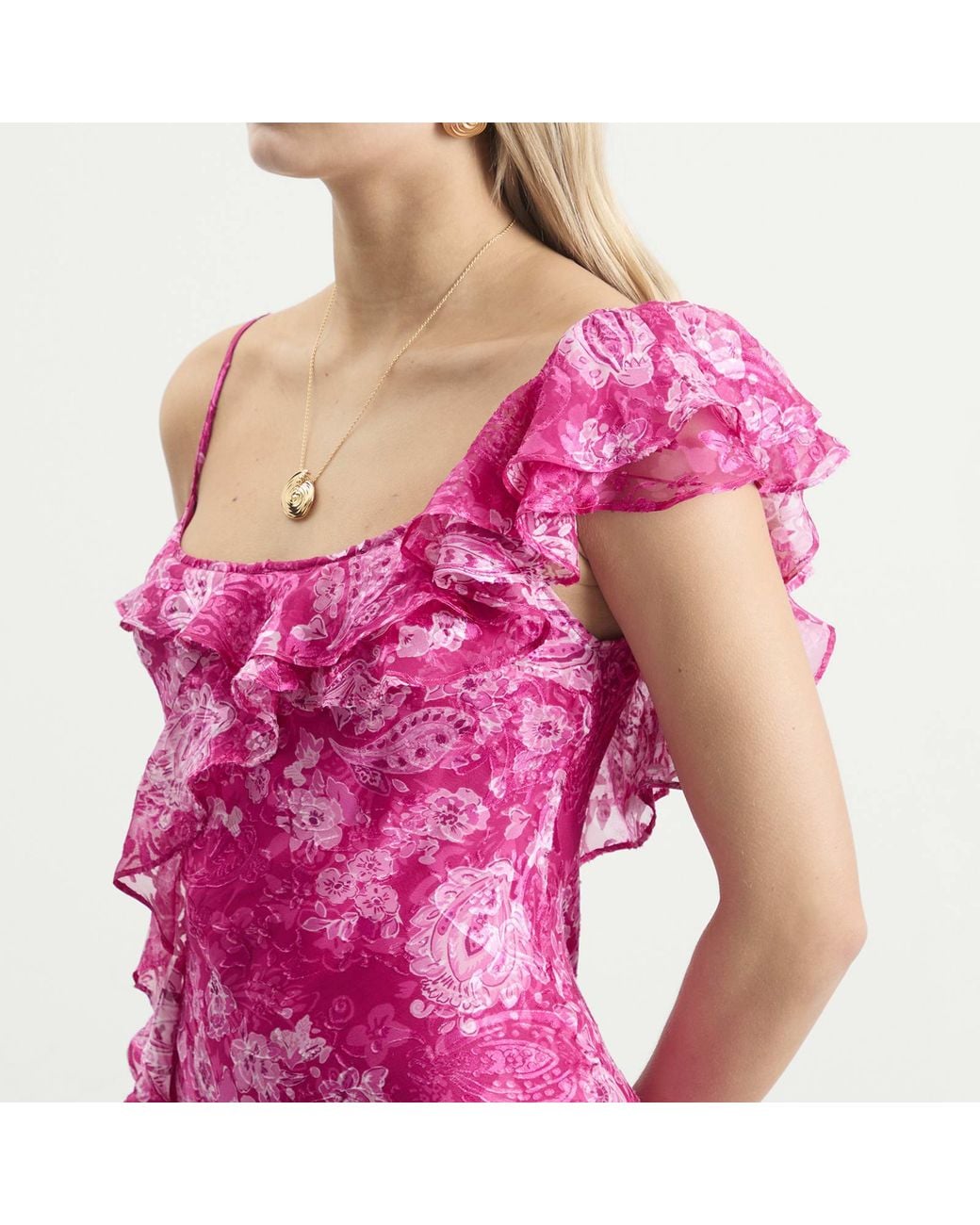 Rixo Purple Ester Dress