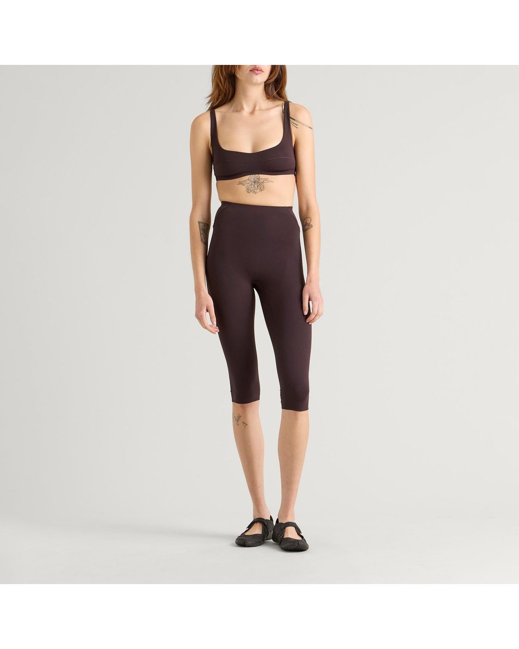 Nike Brown Skims Infinasoft Medium-Support Front Micro Bra