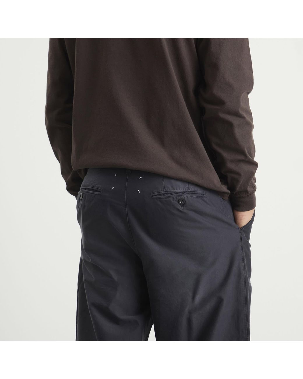 Maison Margiela Gray Cotton Workwear Pant for men