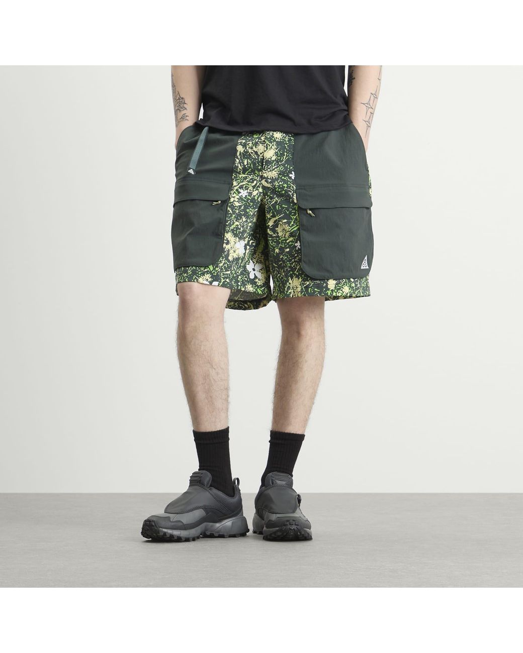 Nike Green Acg All Over Print Smith Summit Short for men