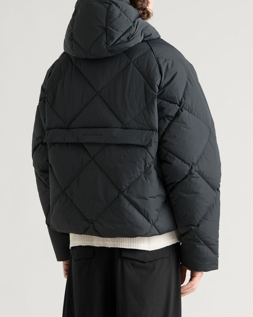 About Blank Black Puffer Jacket for men