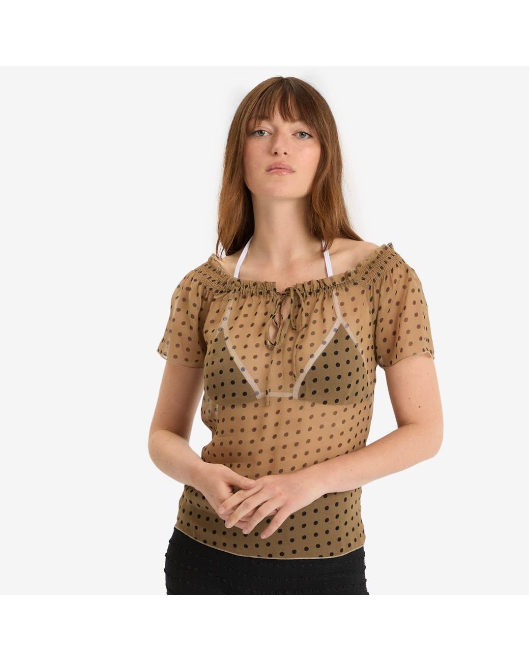 Fruity Booty Natural Polka Top