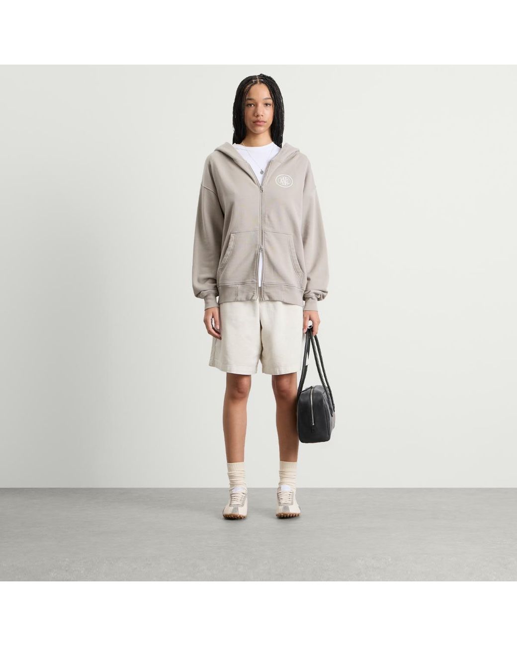 END. Gray Leisure Zip Hoodie