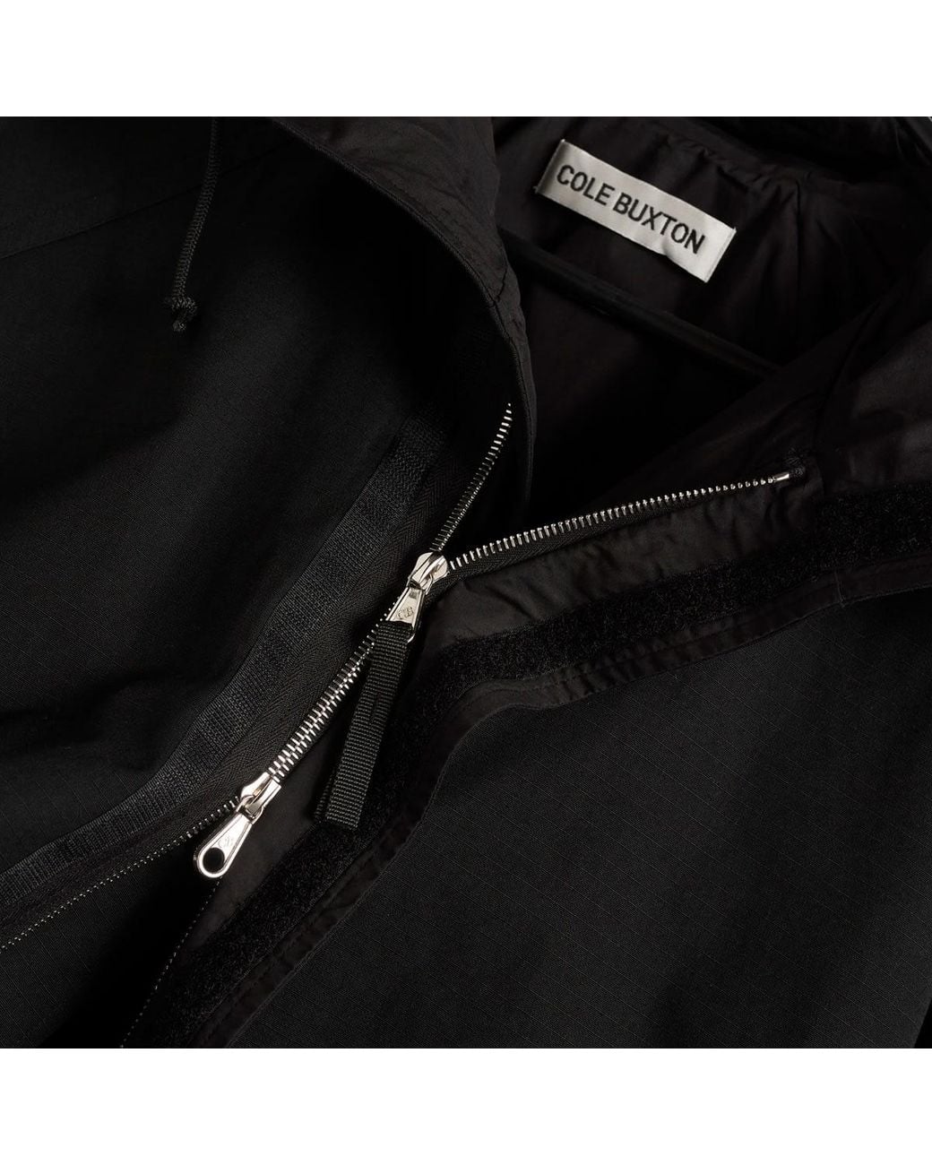 Cole Buxton Black Hooded Jacket for men