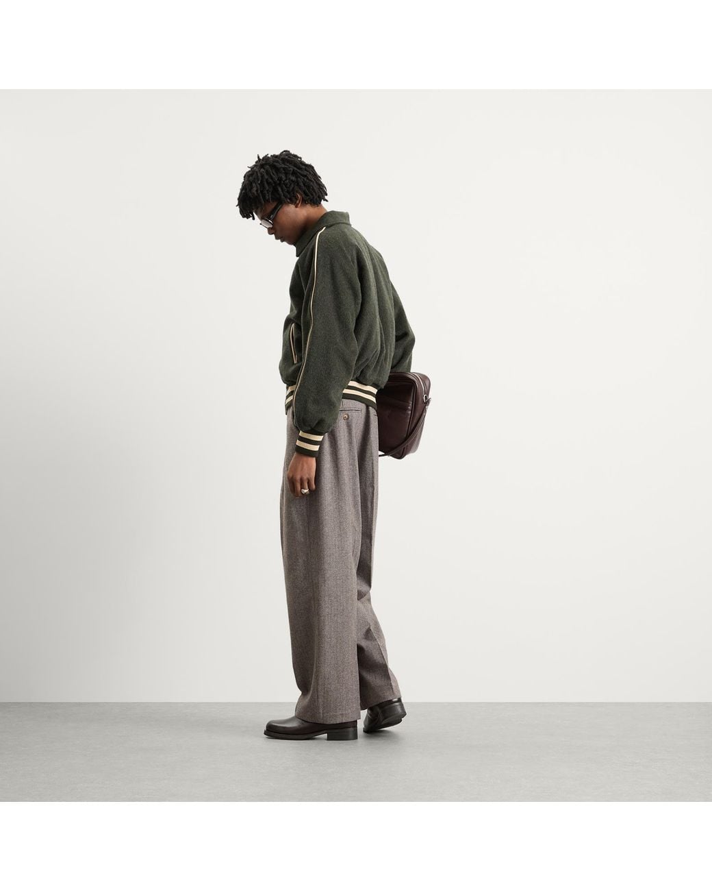 Ronning Black Varsity Jacket for men