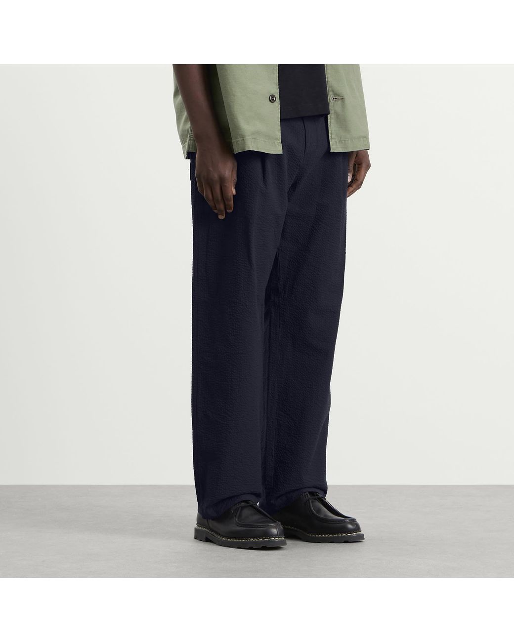Folk Blue Wide Fit Trouser for men