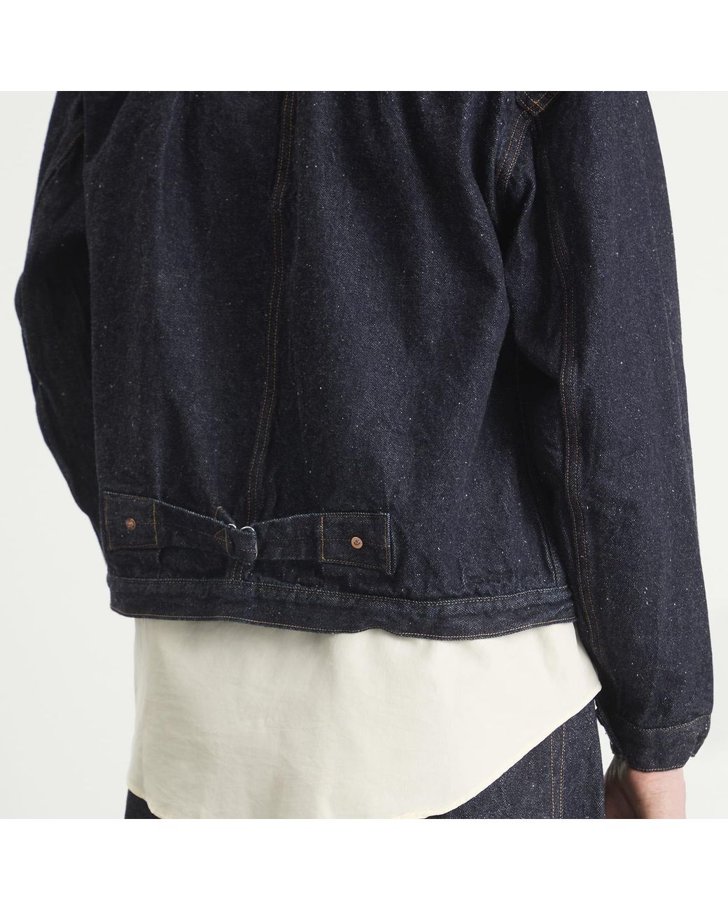 Kaptain Sunshine Black Wash Denim Tracker Jacket for men
