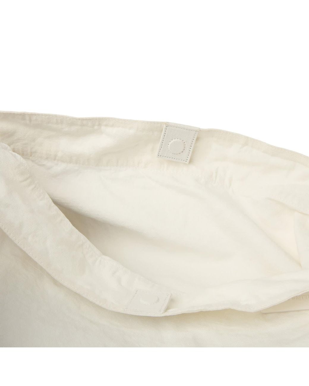 NOTHING WRITTEN White Linen Cross Body Bag