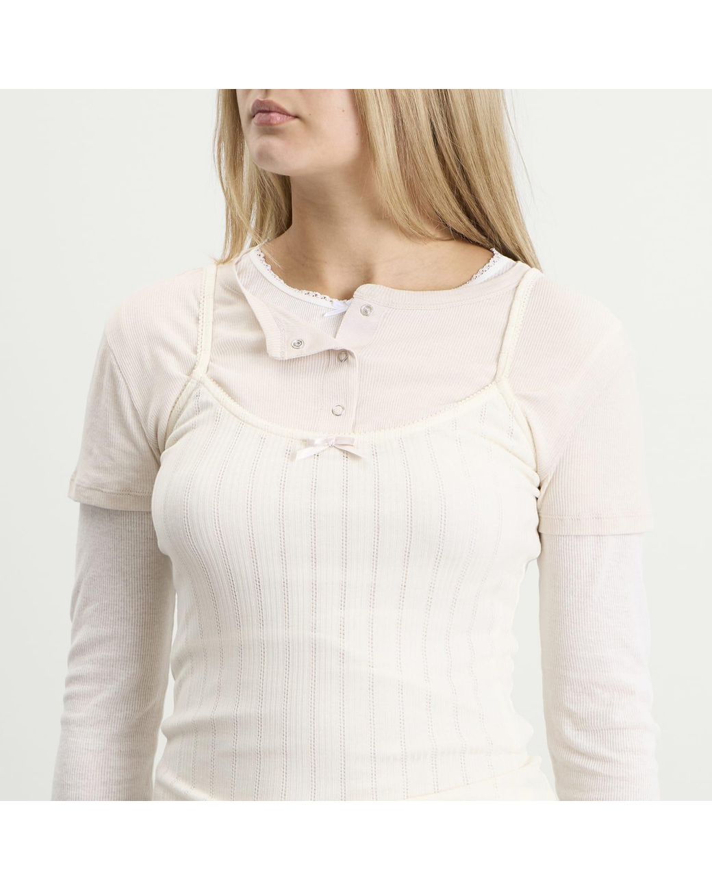 Acne White Ersilia Top