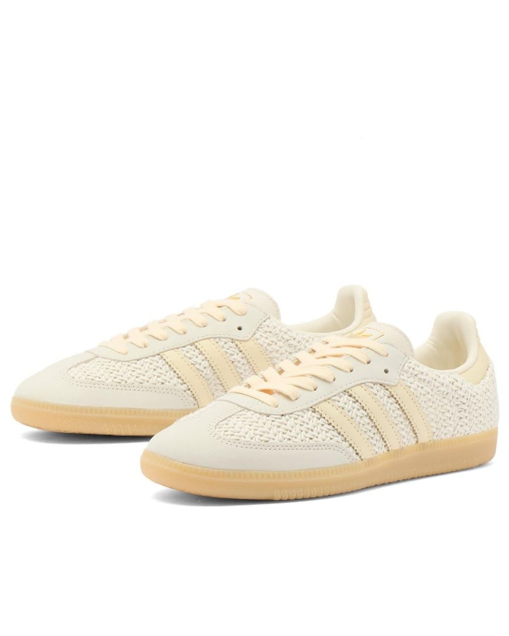 Adidas White Samba Og Crochet Sneaker