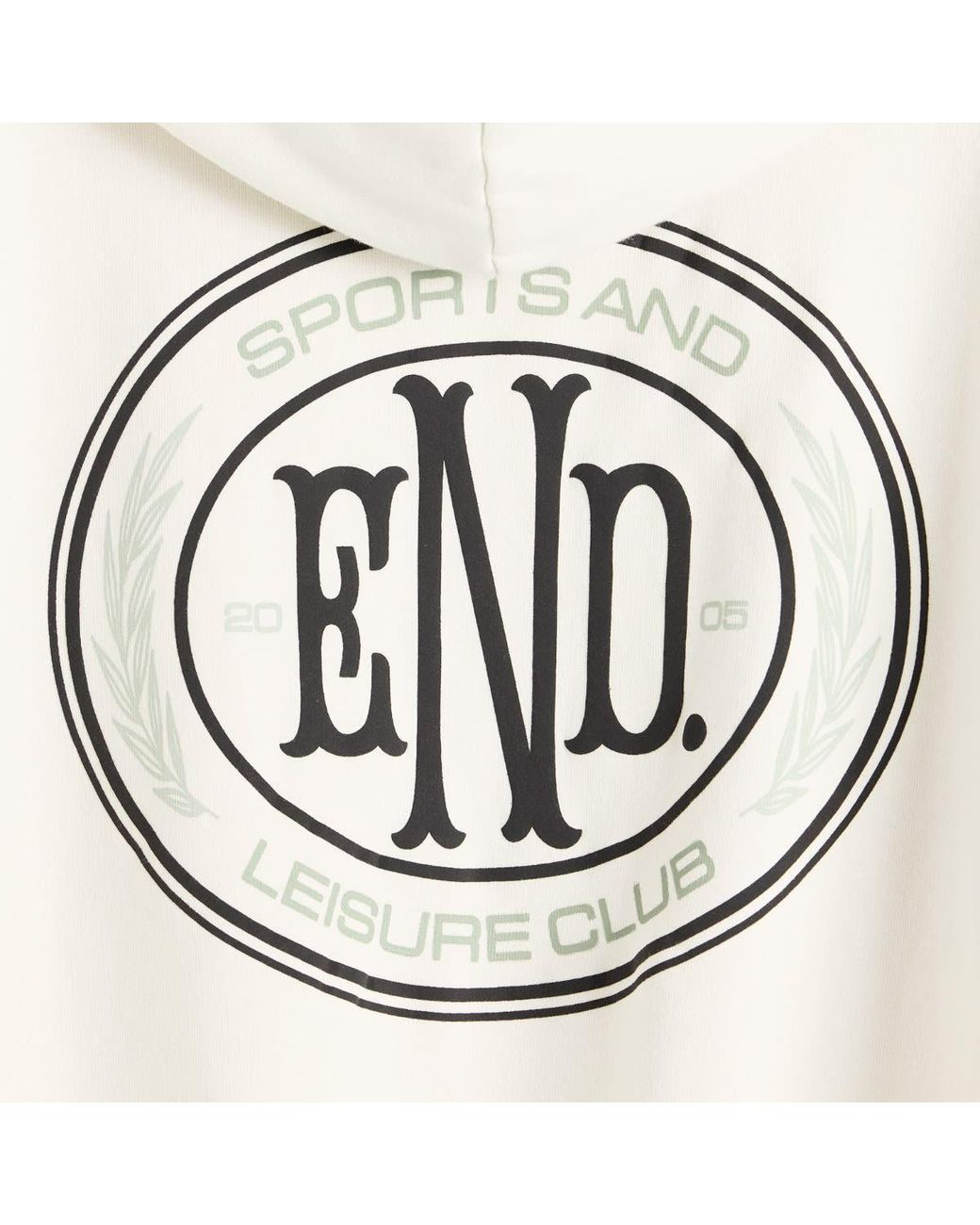END. White Leisure Pullover Hoodie