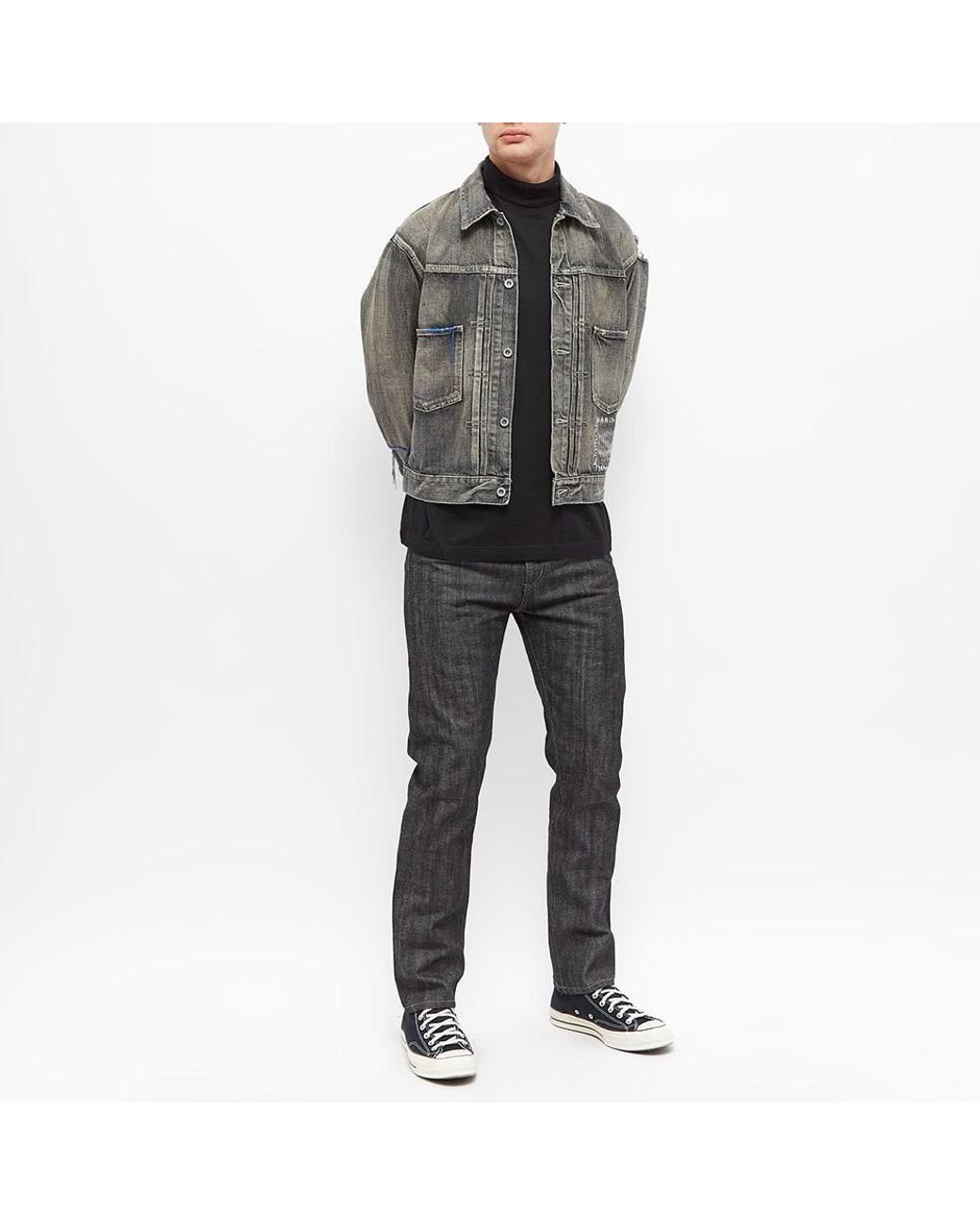 Neighborhood Savage Type 2 Denim Jacket in Gray for Men | Lyst