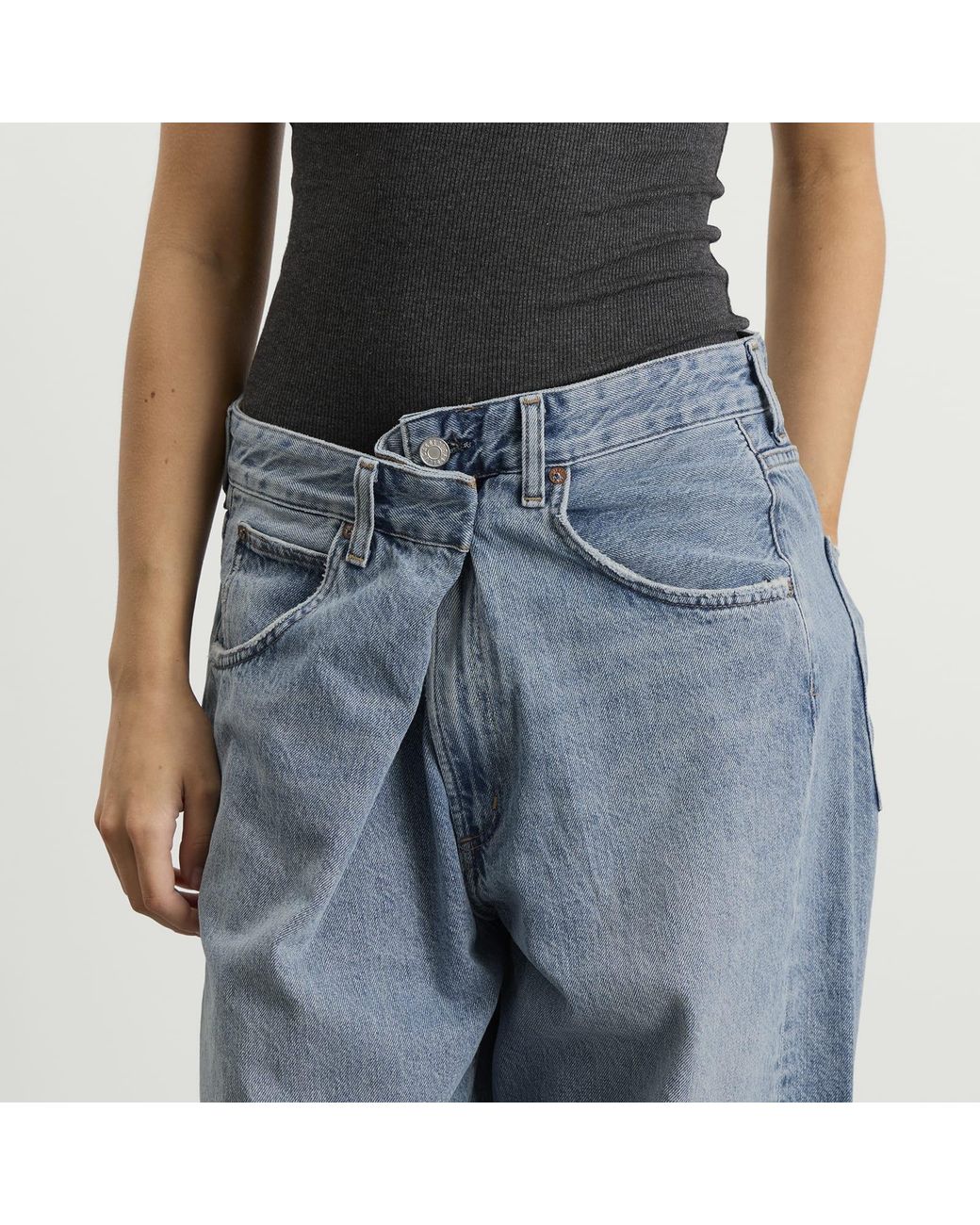 Agolde Blue Vana Fold Jean