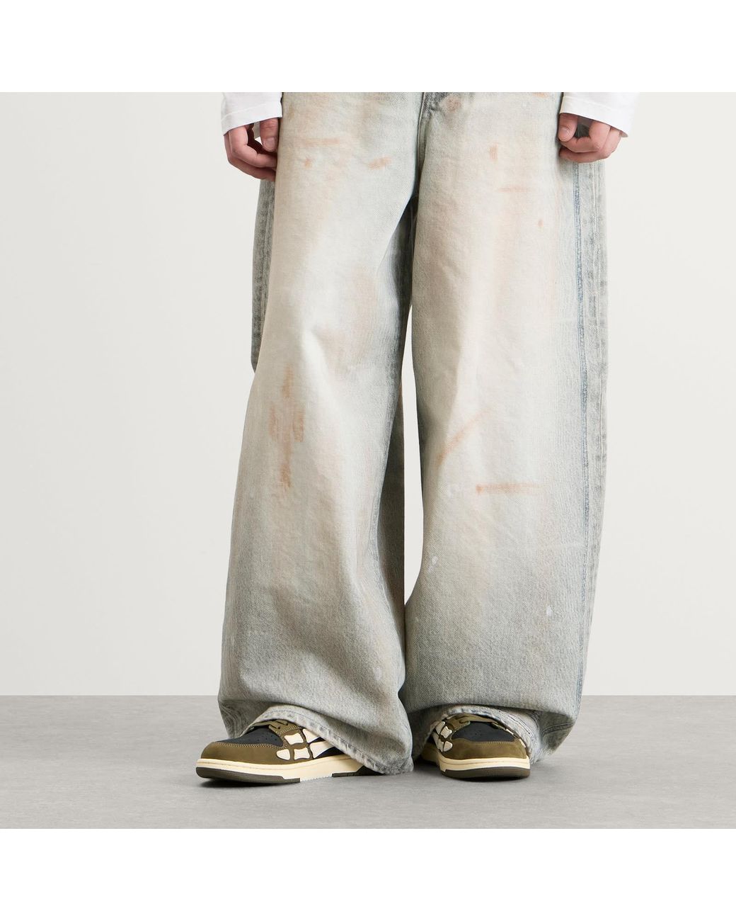 Amiri Brown Skel Low Top Sneaker for men