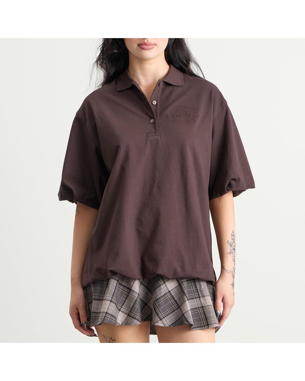 Acne Brown Eteddy Mini Dress