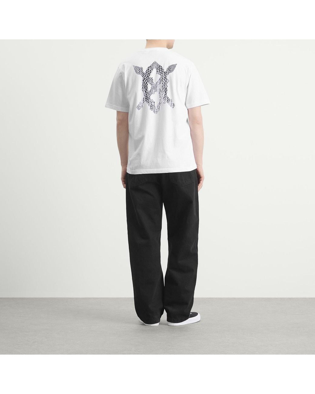 Daily Paper White Snake Shield T-Shirt for men