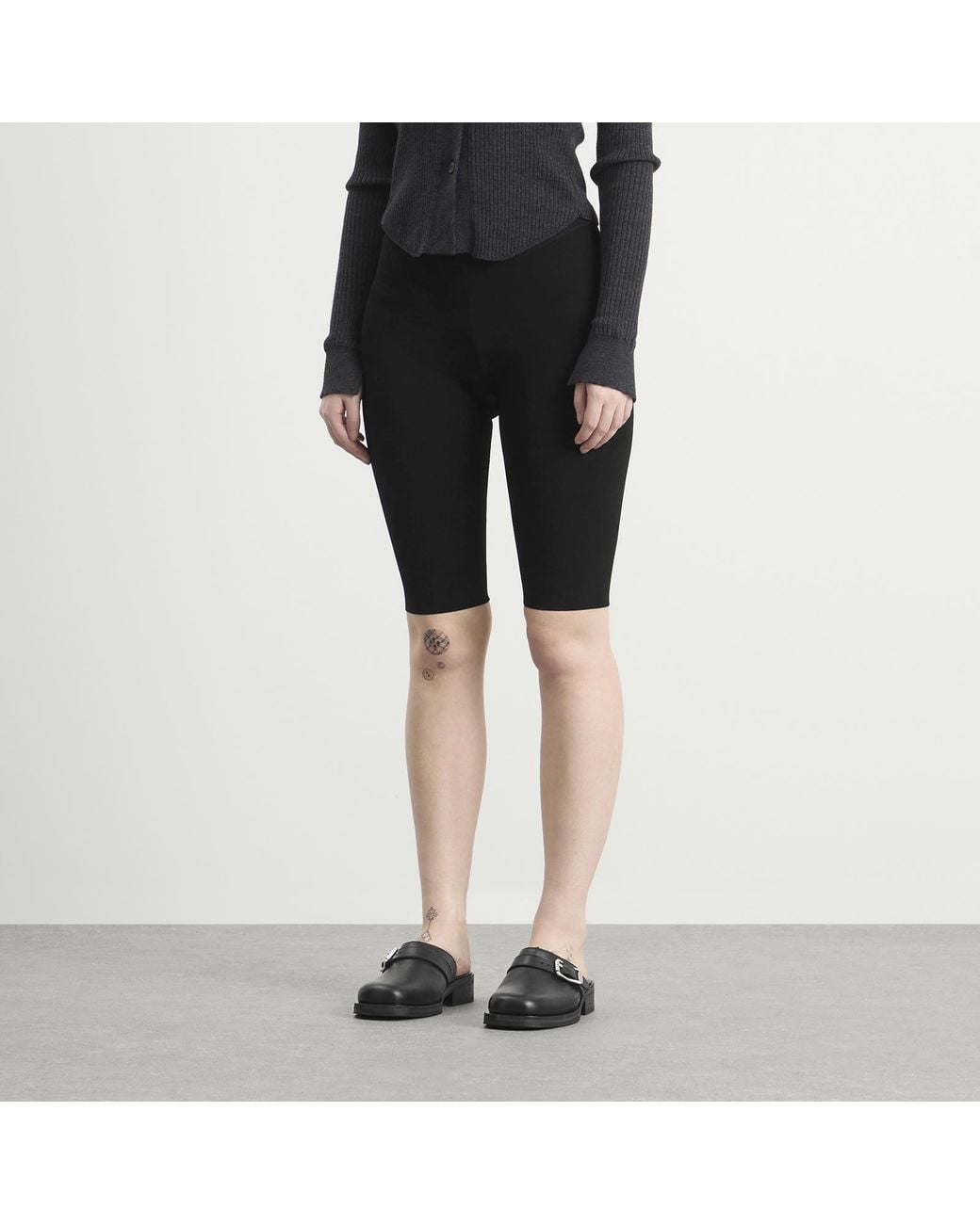 Entire studios Black Knit Capri