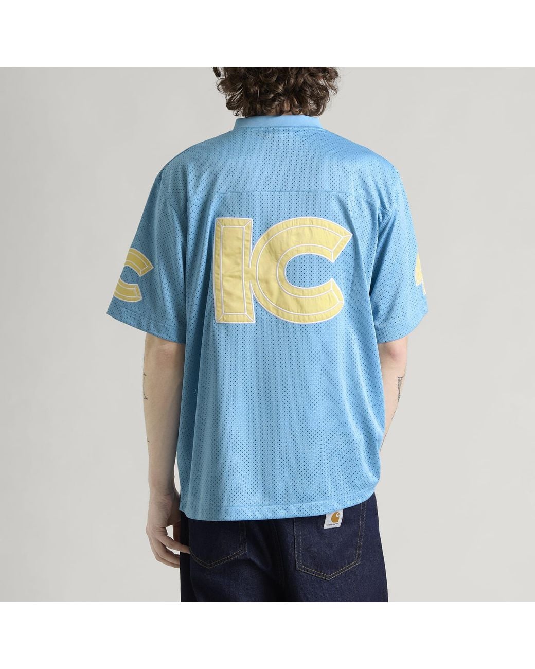 ICECREAM Blue Ic Football Top for men