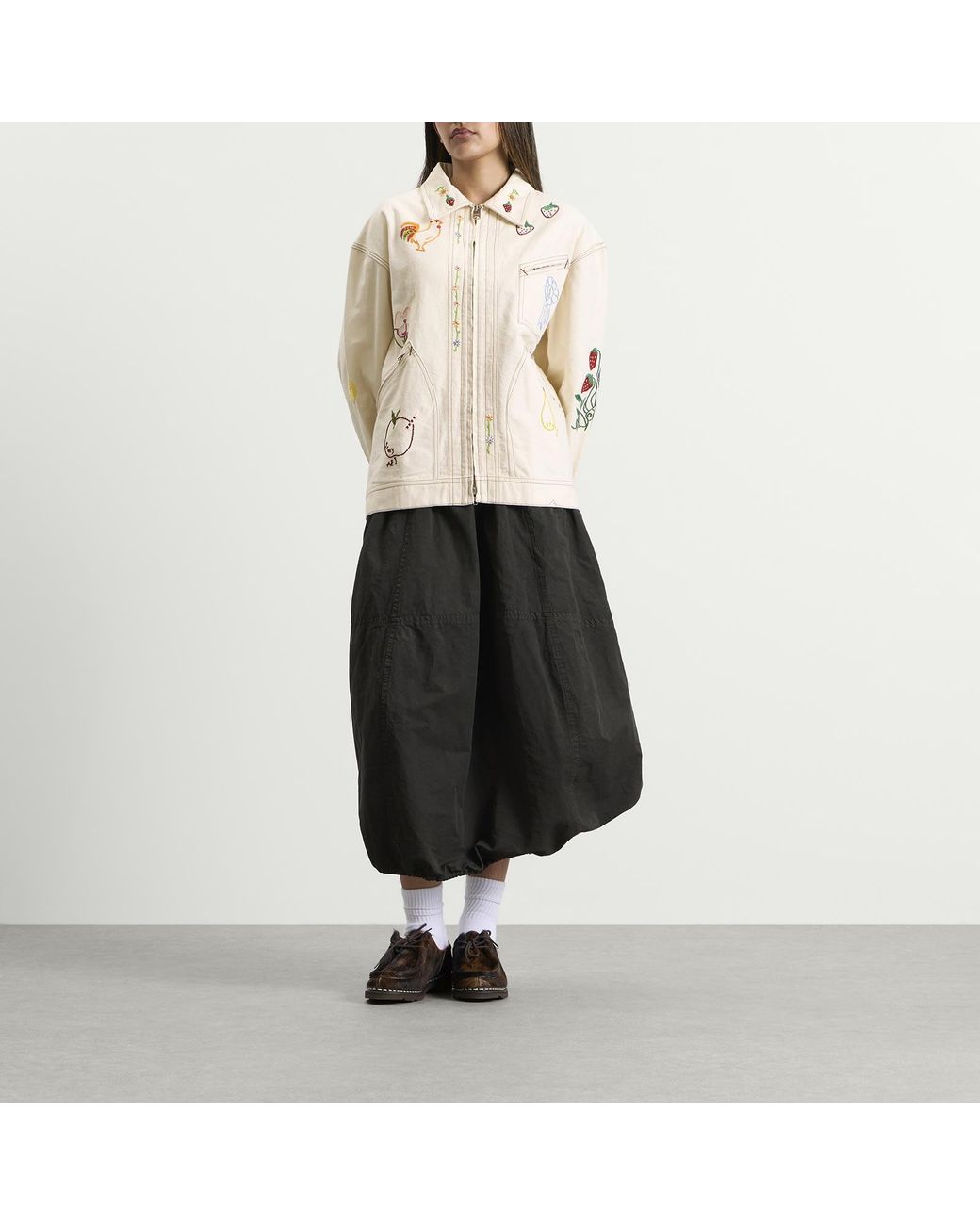 STORY mfg. Natural Hand Embroidered Amba Jacket