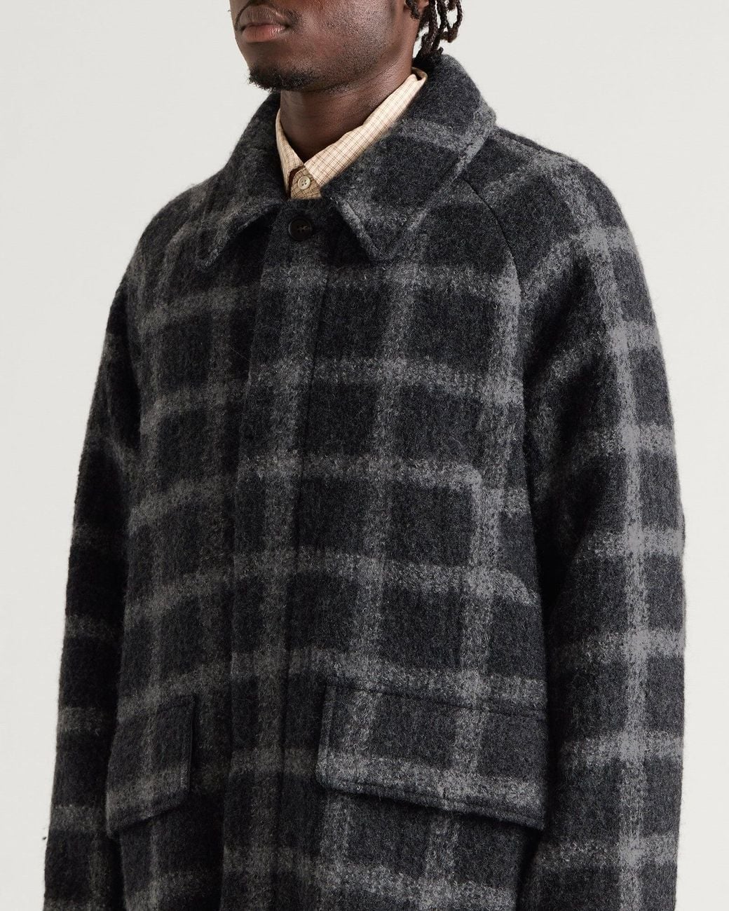 Ganter Black Long Coat Jacket for men
