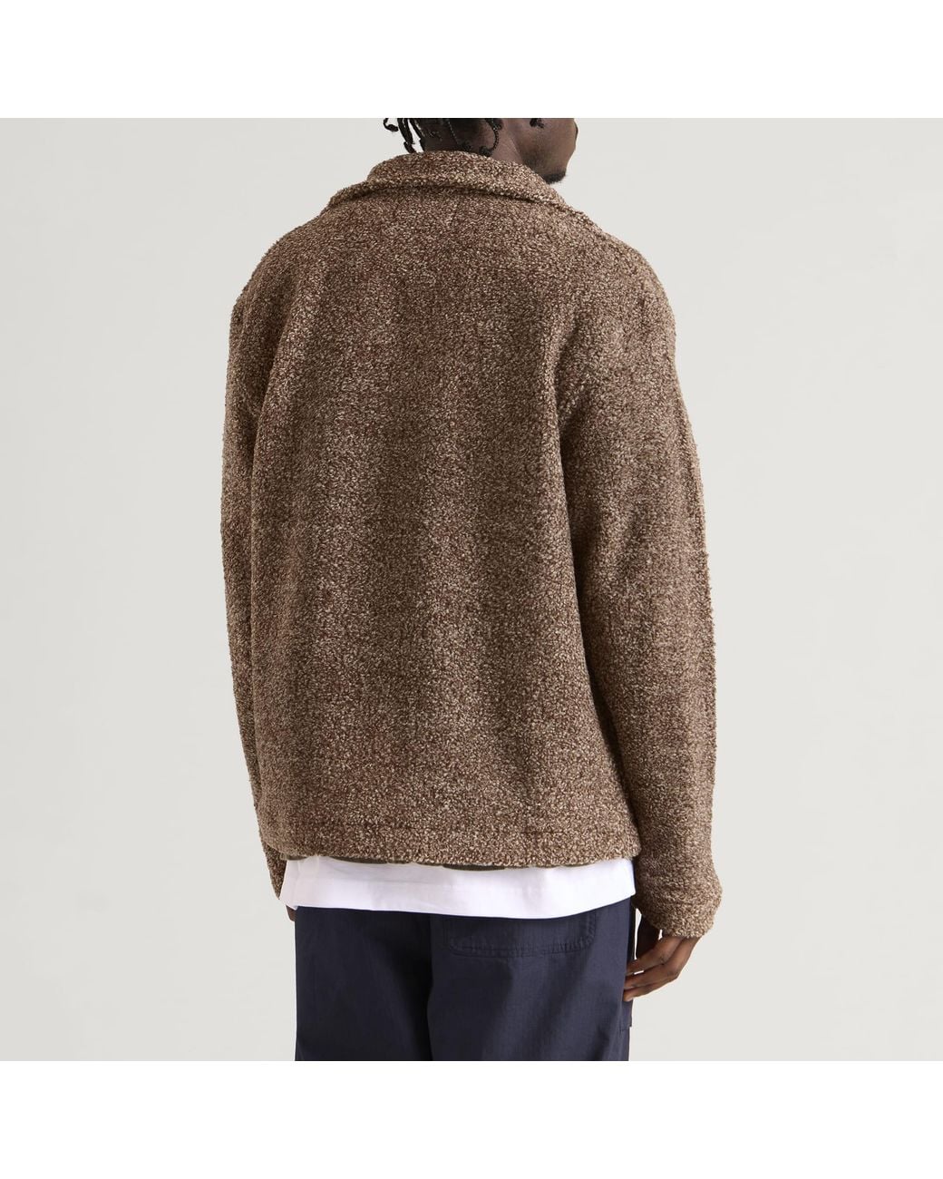 Cafe Mountain Brown Mountain Fleece Jacket for men