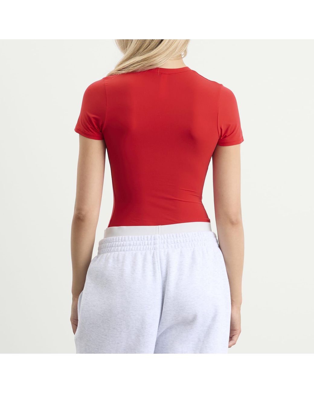 Skims Red Fits Everybody Short Sleeve T-Shirt