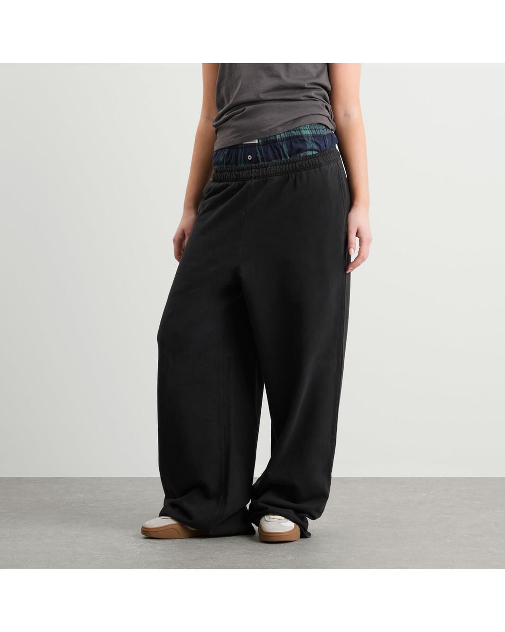Acne Black Felle Sweatpants With Boxers