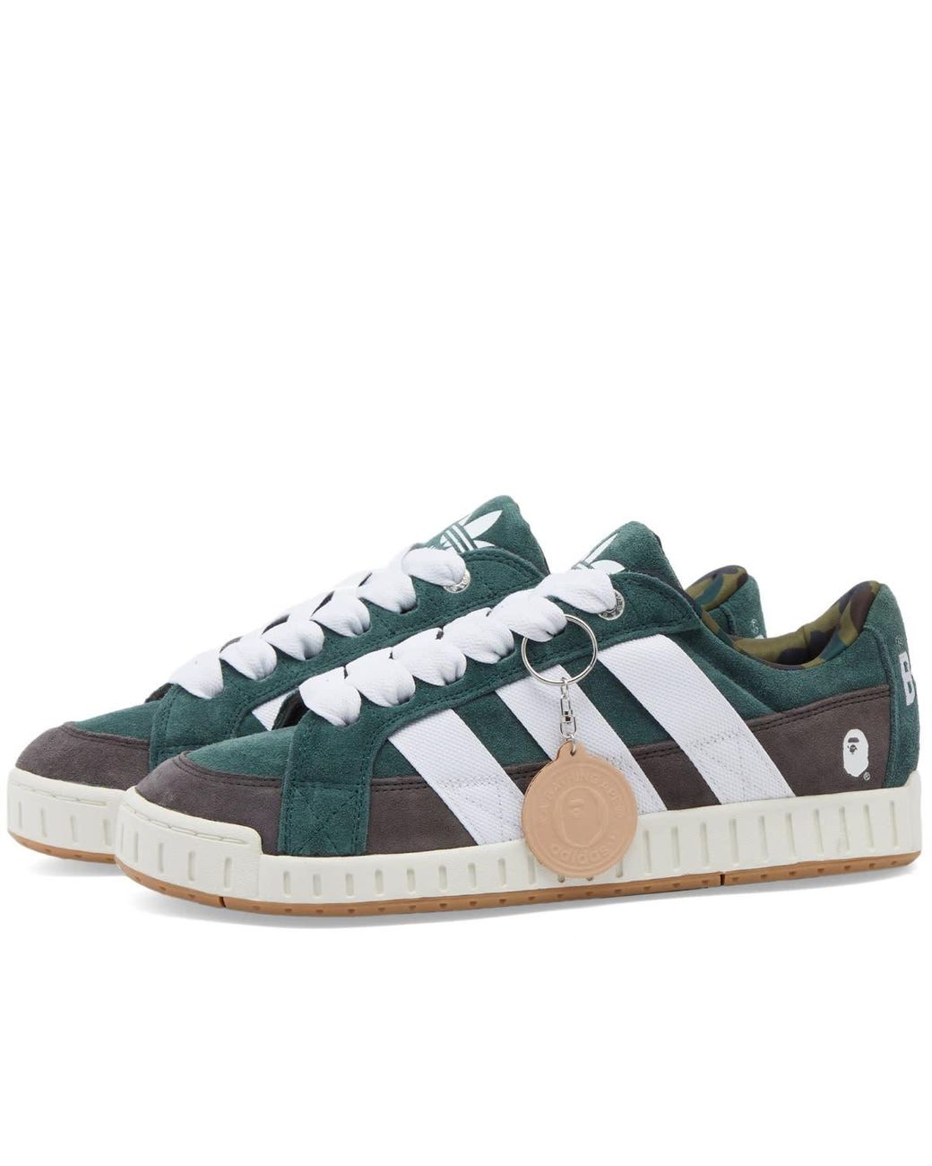 【Adidas x BAPE】Lawsuit スエード スニーカー 関税送料込 adidas-Shadow-GreenFootwear-