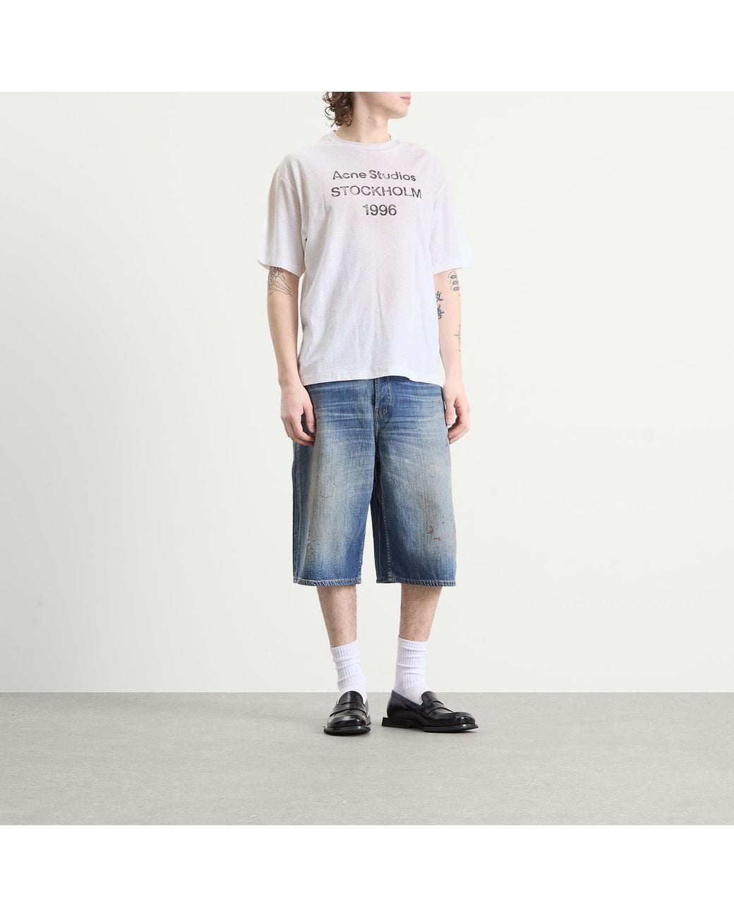 Acne White Exford 1996 T-Shirt