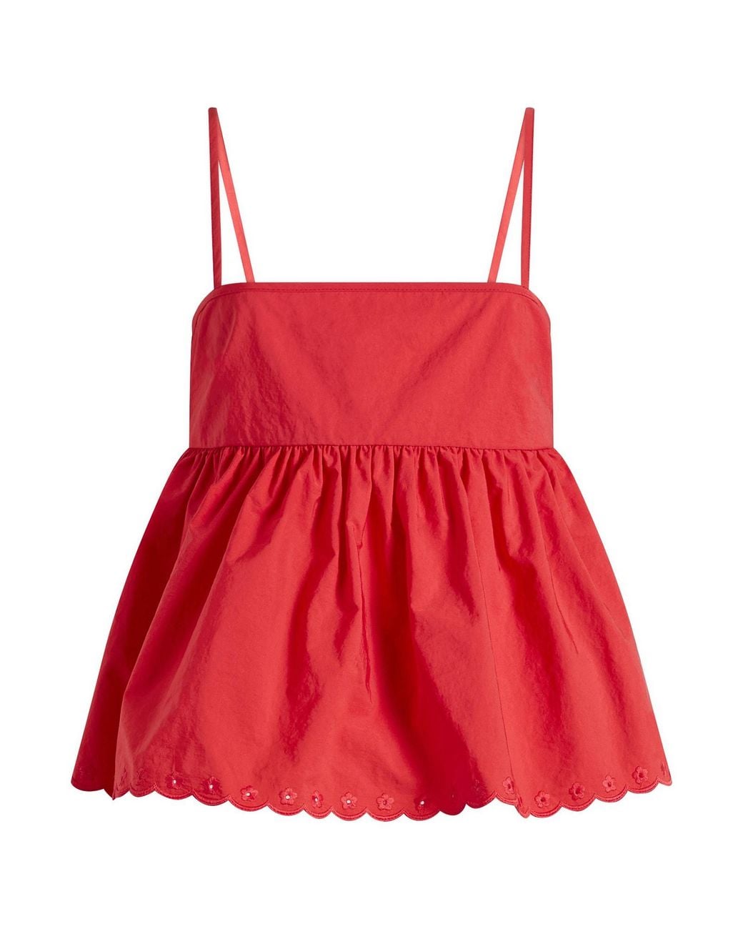 CECILIE BAHNSEN Red Selena Top