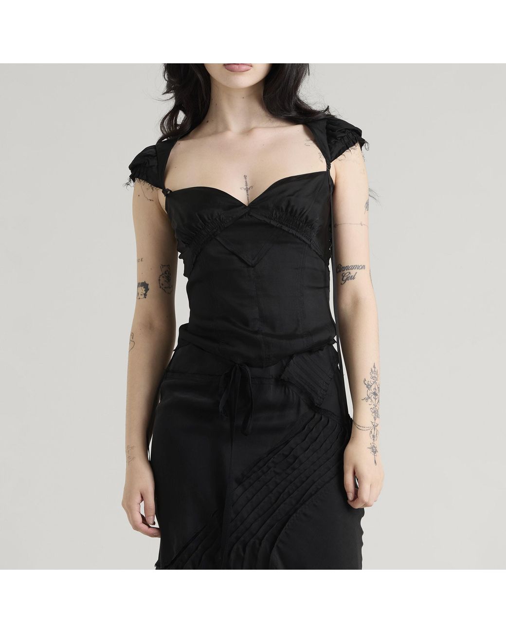KNWLS Black Beth Blouse