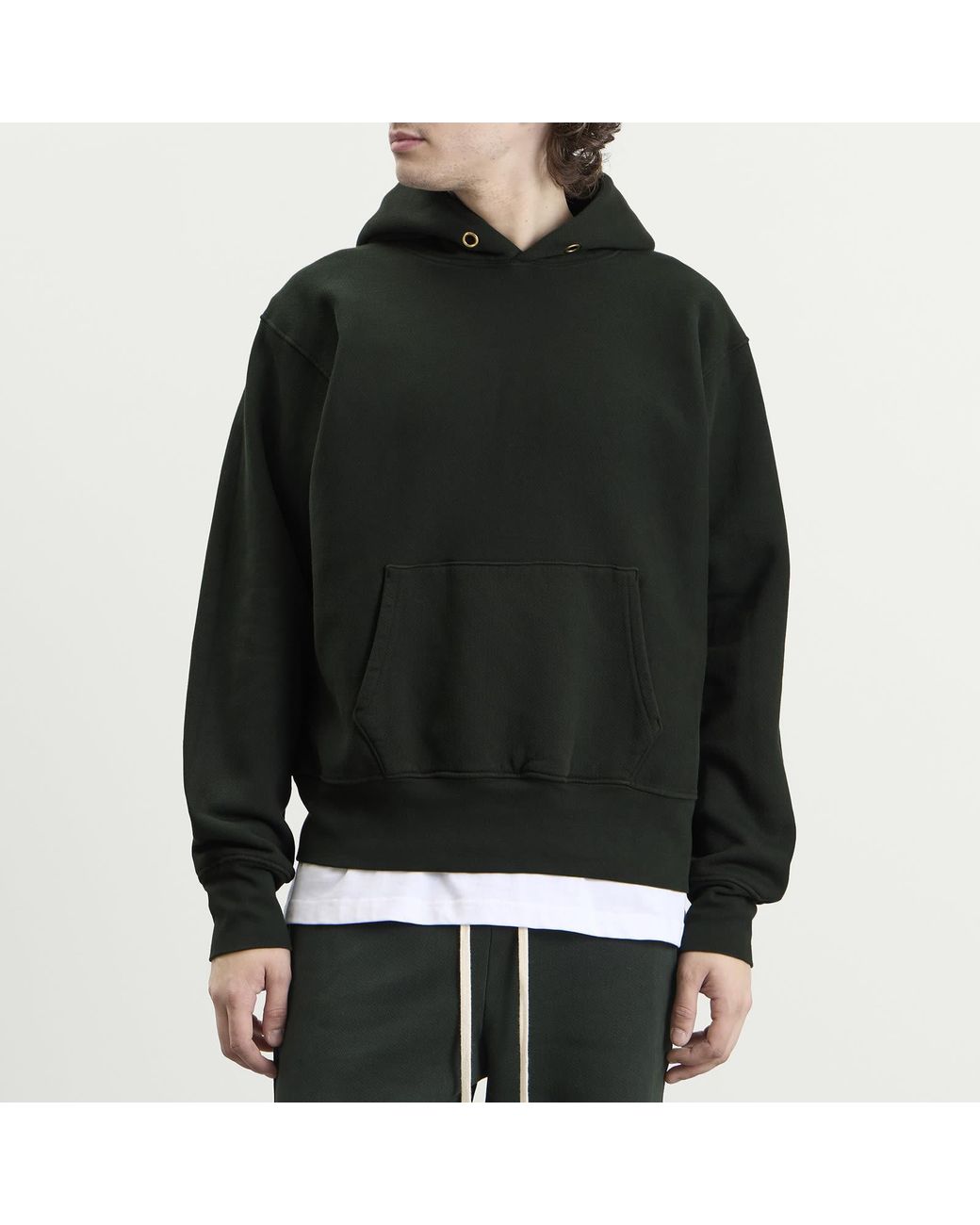 Les Tien Black Heavyweight Hoodie for men