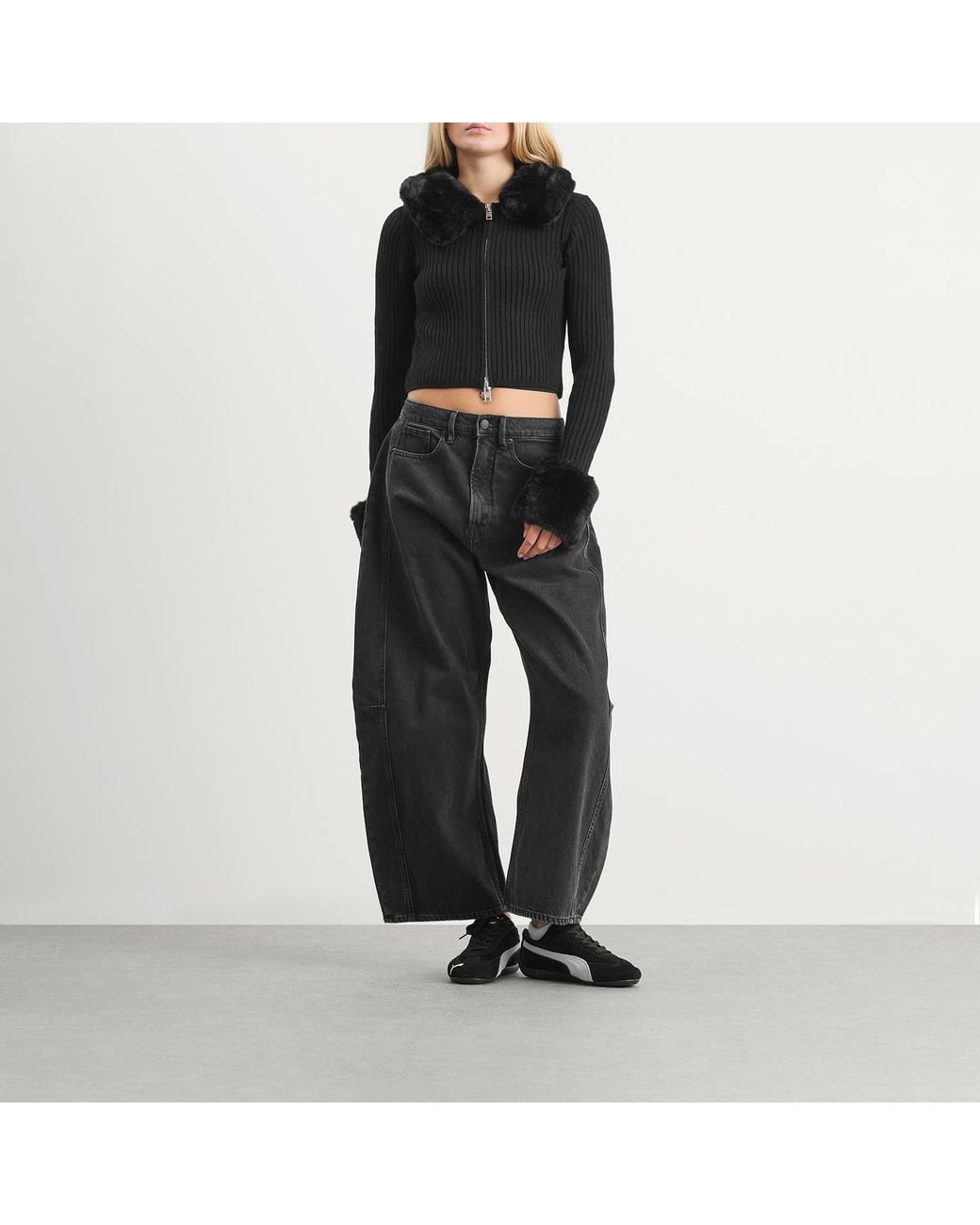 House Of Sunny Black Peggy Cardigan