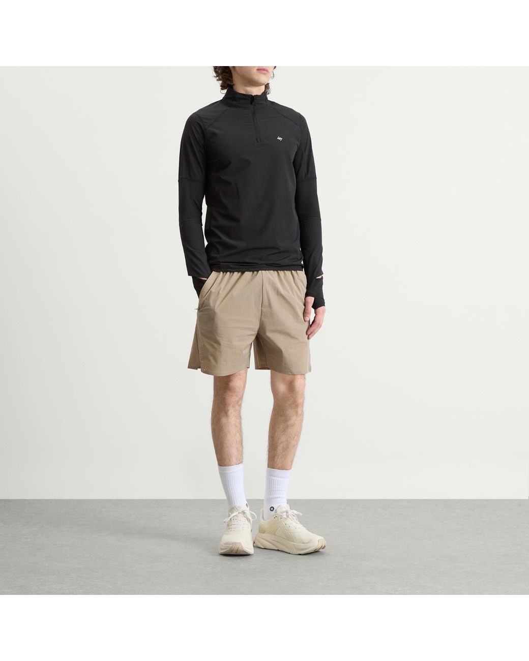 REPRESENT 247 Black Run Quarter Zip for men