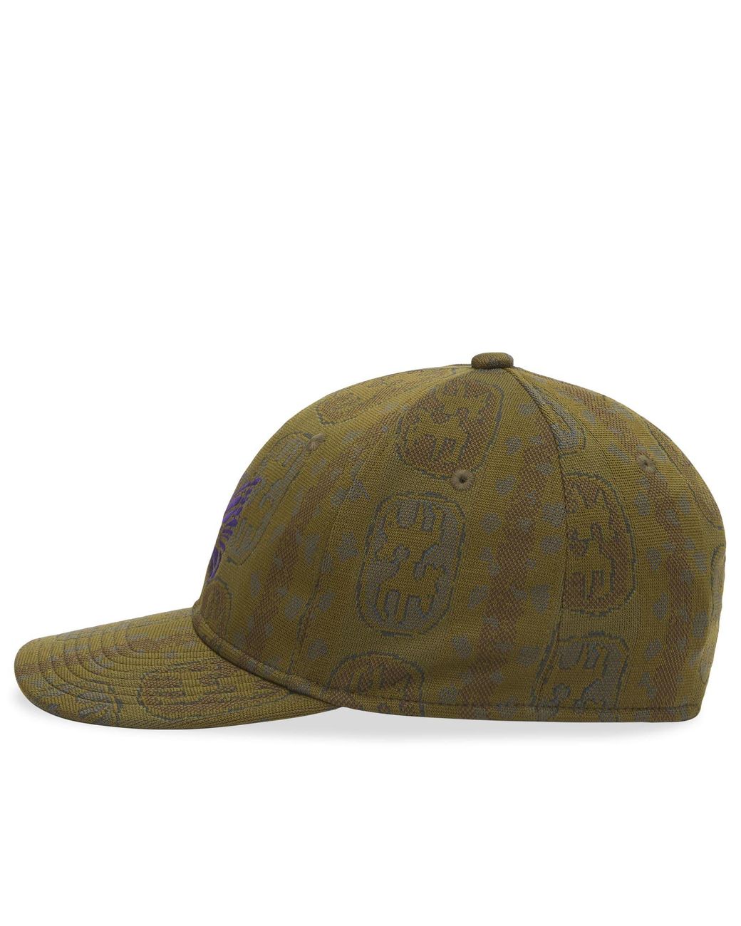 Needles Green Jacquard Baseball Cap for men