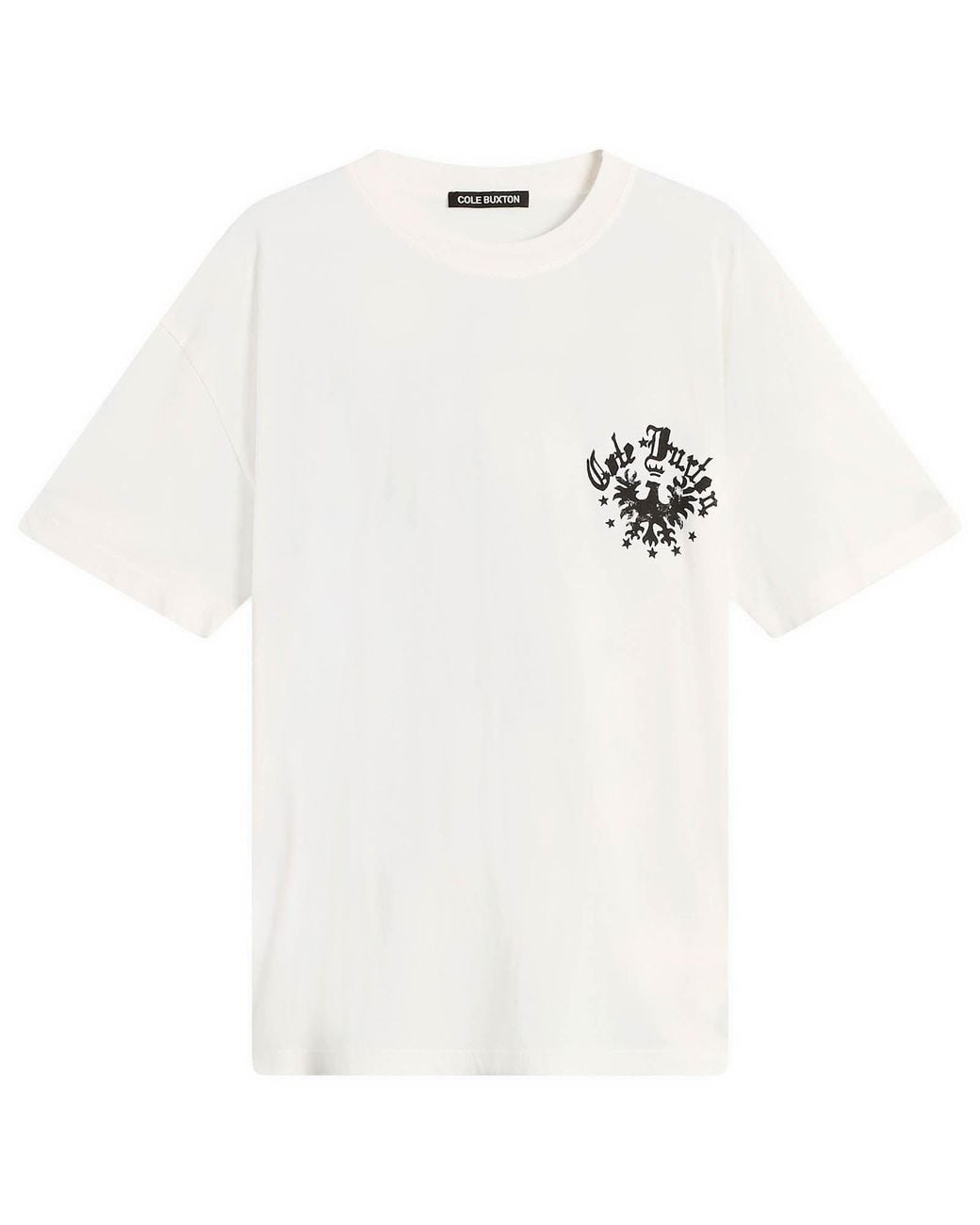 Cole Buxton White Vulture Emblem T-Shirt for men