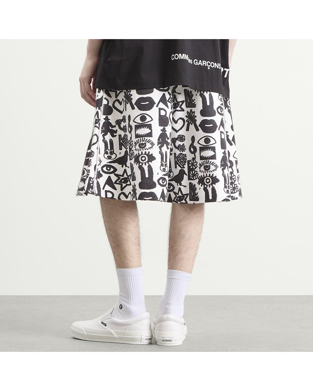 Comme des Garçons Black Cotton Pagowski Shorts for men